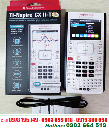 Ti-Nspire CX II-T, Máy tính khoa học vẽ đồ thị Texas Instrument Ti-Nspire CXII-T chính hãng (MẪU MỚI) cho kỳ thi PSAT /NMSQT ®, ACT ®,SAT ®, IB ®, AP ®